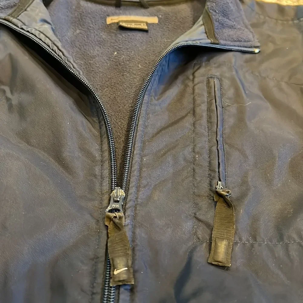 VTG‎ Nike Fleece Lined Windbreaker Navy size Medium in EUC